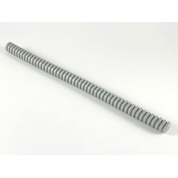 Hose, Ribbed 7mm D. 16L / 12.8cm - Light Gray