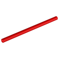 Hose, Ribbed 7mm D. 17L / 13.6cm - Red