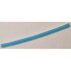 Hose, Ribbed 7mm D. 18L / 14.4cm - Trans-Light Blue