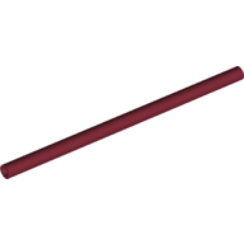 Деталь LEGO 75c08 Hose, Rigid 3mm D. 8L / 6.4cm - Dark Red