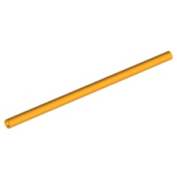 Hose, Rigid 3mm D. 9L / 7.2cm - Bright Light Orange