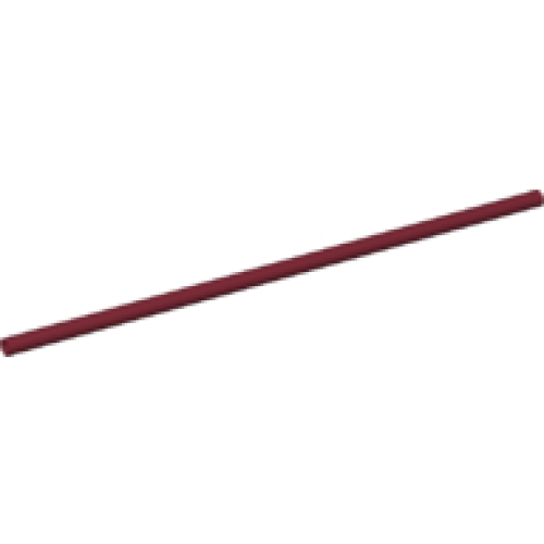 Деталь LEGO 75c14 Hose, Rigid 3mm D. 14L / 11.2cm - Dark Red