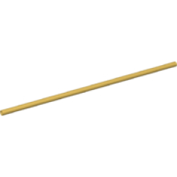 Hose, Rigid 3mm D. 16L / 12.8cm - Pearl Gold