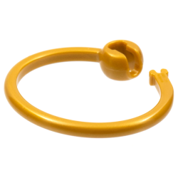 Bag Tag Ring - Pearl Gold