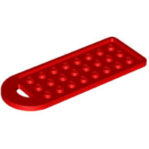 Деталь LEGO 79996 Bag Tag with 3 x 8 Studs - Red