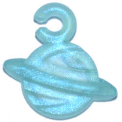 Charm, Planet - Satin Trans-Light Blue