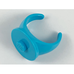 Ring with Stud - 14mm Inside Diameter - Medium Azure