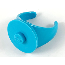 Ring with Stud - 16mm Inside Diameter - Medium Azure