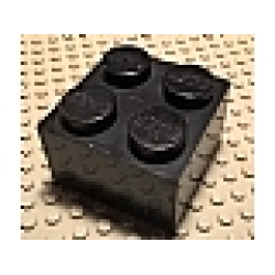 Jumbo Brick 2 x 2 - Black