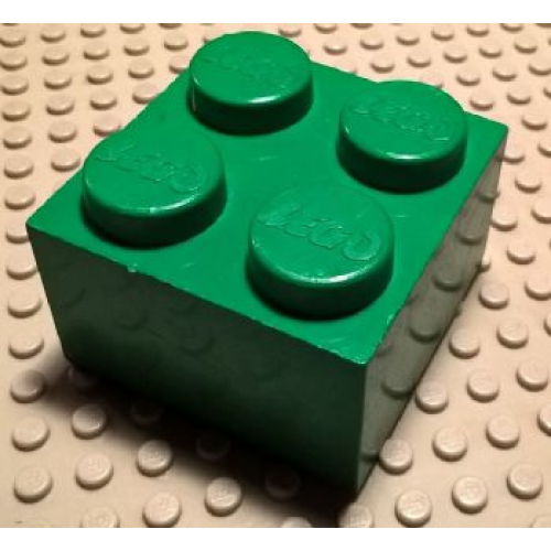 Деталь LEGO bb0680 Jumbo Brick 2 x 2 - Green