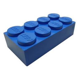 Jumbo Brick 2 x 4 (Undetermined Type) - Blue