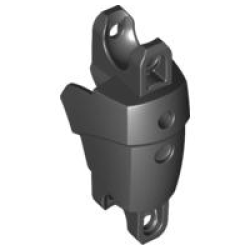 Large Figure Arm / Leg Section with 2 Ball Joint Sockets - Black Large Figure Arm / Leg Section with 2 Ball Joint Sockets - Black
