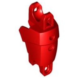Large Figure Arm / Leg Section with 2 Ball Joint Sockets - Red Large Figure Arm / Leg Section with 2 Ball Joint Sockets - Red