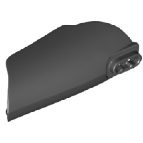 Деталь LEGO 26831 Large Figure Armor, Arm / Leg Cover with Ball Joint Socket and 2 Holes - Black