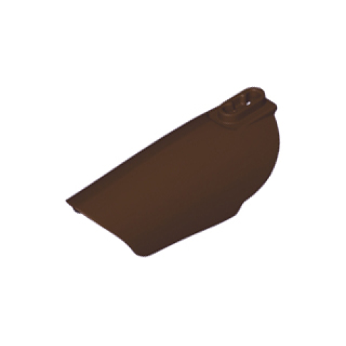 Деталь LEGO 26831 Large Figure Armor, Arm / Leg Cover with Ball Joint Socket and 2 Holes - Dark Brown