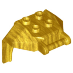 Large Figure Armor, Chest with 4 Studs and Bar Handle - Pearl Gold Large Figure Armor, Chest with 4 Studs and Bar Handle - Pearl Gold