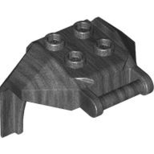 Деталь LEGO 27167 Large Figure Armor, Chest with 4 Studs and Bar Handle - Pearl Dark Gray