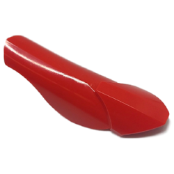 Large Figure Armor, Leg Shin Guard with Ball Joint Socket - Red Large Figure Armor, Leg Shin Guard with Ball Joint Socket - Red