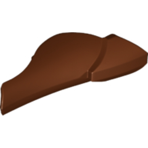 Деталь LEGO 21562 Large Figure Armor, Leg Shin Guard with Ball Joint Socket - Reddish Brown