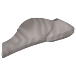 Large Figure Armor, Leg Shin Guard with Ball Joint Socket - Flat Silver Large Figure Armor, Leg Shin Guard with Ball Joint Socket - Flat Silver