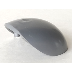 Large Figure Armor, Round, Smooth - Flat Silver