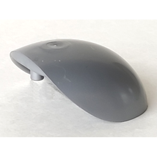 Деталь LEGO 21560 Large Figure Armor, Round, Smooth - Flat Silver