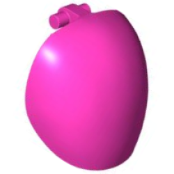 Large Figure Armor, Round, Smooth with Bar Handle - Free Ends - Dark Pink