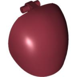 Large Figure Armor, Round, Smooth with Bar Handle - Free Ends - Dark Red
