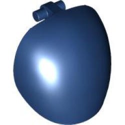 Large Figure Armor, Round, Smooth with Bar Handle - Free Ends - Dark Blue