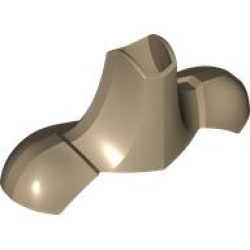 Large Figure Armor, Shoulder and Neck - Flexible (Ben 10) - Dark Tan Large Figure Armor, Shoulder and Neck - Flexible (Ben 10) - Dark Tan