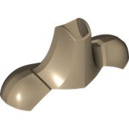 Деталь LEGO 87847 Large Figure Armor, Shoulder and Neck - Flexible (Ben 10) - Dark Tan