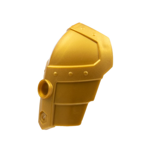 Деталь LEGO 50602 Large Figure Armor, Shoulder with Smooth Layered Plates and Pin Hole - Pearl Gold
