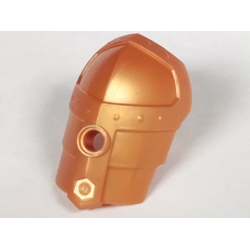 Large Figure Armor, Shoulder with Smooth Layered Plates and Pin Hole - Reddish Gold Large Figure Armor, Shoulder with Smooth Layered Plates and Pin Hole - Reddish Gold