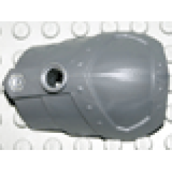 Large Figure Armor, Shoulder with Smooth Layered Plates and Pin Hole - Pearl Light Gray Large Figure Armor, Shoulder with Smooth Layered Plates and Pin Hole - Pearl Light Gray