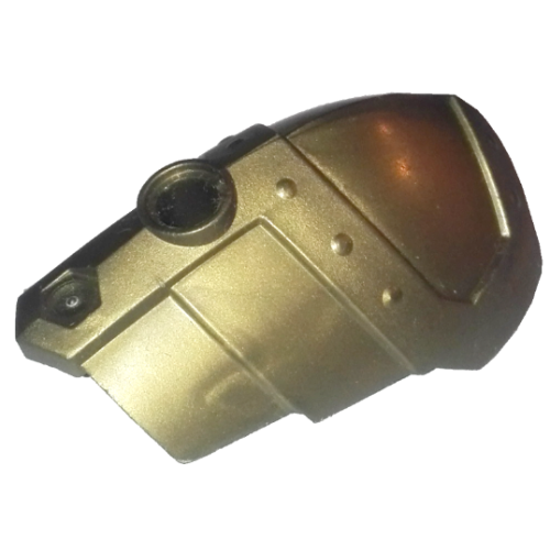 Деталь LEGO 50602 Large Figure Armor, Shoulder with Smooth Layered Plates and Pin Hole - Flat Dark Gold