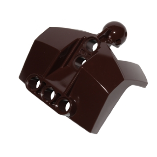 Деталь LEGO 24124 Large Figure Chest Armor with Holes and Ball Joint - Dark Brown