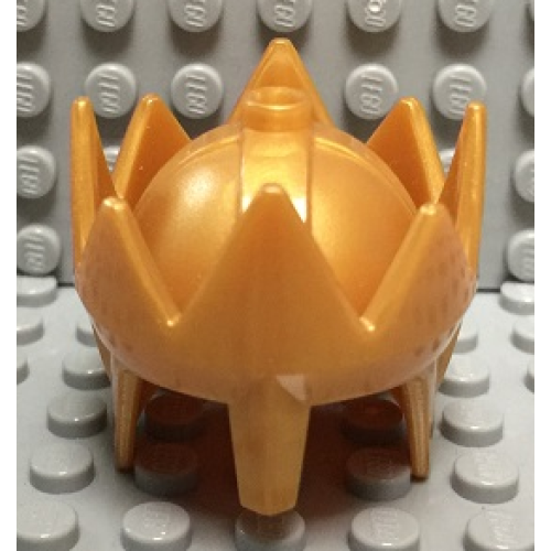 Деталь LEGO 50616 Large Figure Crown, King Mathias - Pearl Gold