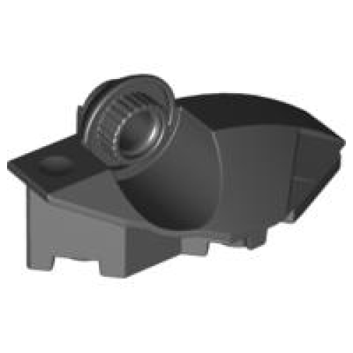 Деталь LEGO 47430 Large Figure Foot with Rotation Joint Ball Half Vertical - Black