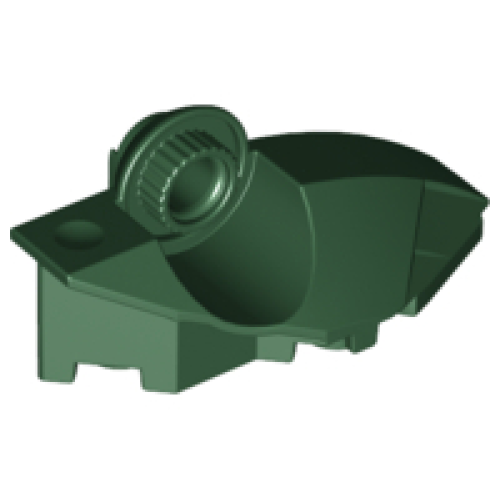 Деталь LEGO 47430 Large Figure Foot with Rotation Joint Ball Half Vertical - Dark Green