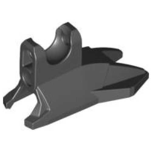 Деталь LEGO 87844 Large Figure Foot, Clawed with Ball Joint Socket (Ben 10) - Black
