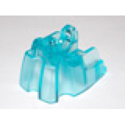 Large Figure Foot, Short with Ball Joint Socket - Trans-Light Blue