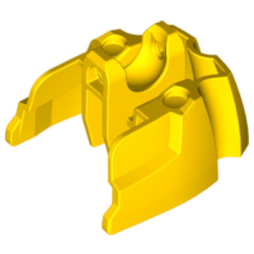 Деталь LEGO 87841 Large Figure Foot, Short with Ball Joint Socket - Yellow