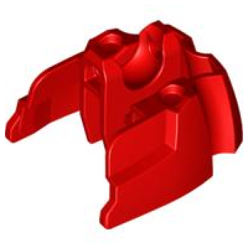 Деталь LEGO 87841 Large Figure Foot, Short with Ball Joint Socket - Red