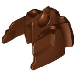 Large Figure Foot, Short with Ball Joint Socket - Reddish Brown