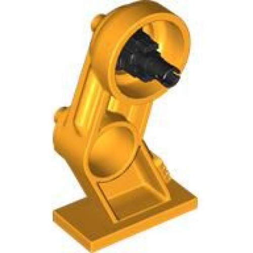 Деталь LEGO 70943 Large Figure Leg Right with Black Rotation Joint Pin - Bright Light Orange