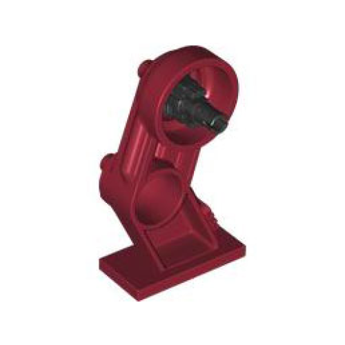 Деталь LEGO 70943 Large Figure Leg Right with Black Rotation Joint Pin - Dark Red