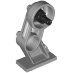 Large Figure Leg Right with Black Rotation Joint Pin - Light Bluish Gray