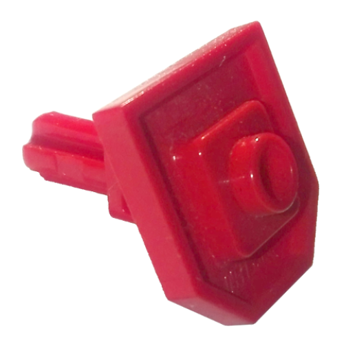 Деталь LEGO 47474 Large Figure Shield Holder with Axle - Red