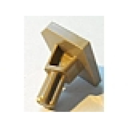 Деталь LEGO 47474 Large Figure Shield Holder with Axle - Dark Tan