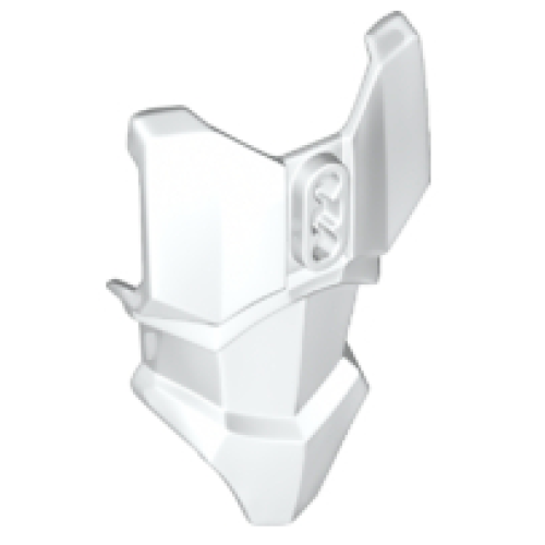 Деталь LEGO 90652 Large Figure Torso Armor with 2 Chest Holes - White